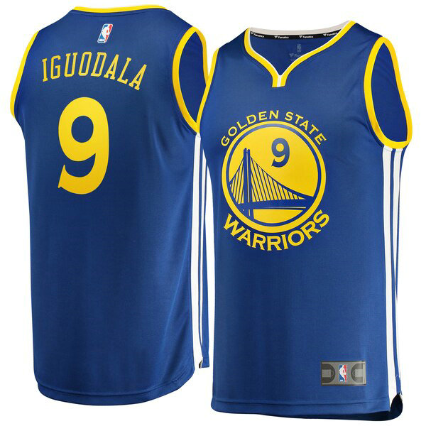 Maillot nba Golden State Warriors Icon Edition Homme Andre Iguodala 9 Bleu